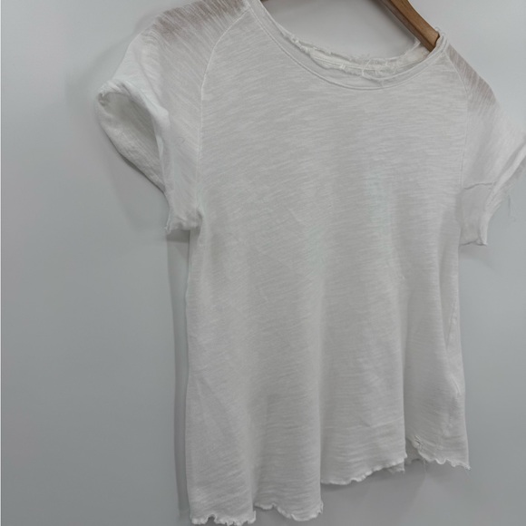 Free People We The Free Be My Baby Short Sleeve Tee in White | XS - Picture 4 of 6